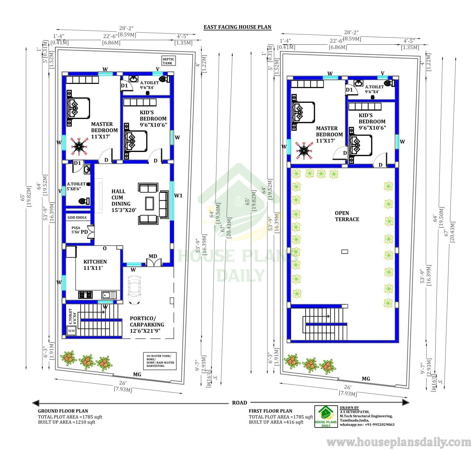 Contemporary East Facing Vastu Home Architecture