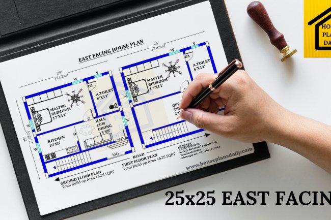25x25 East facing House Design | Plan As Per Vastu