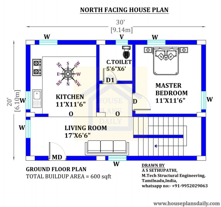 30x20 North Face Home Design