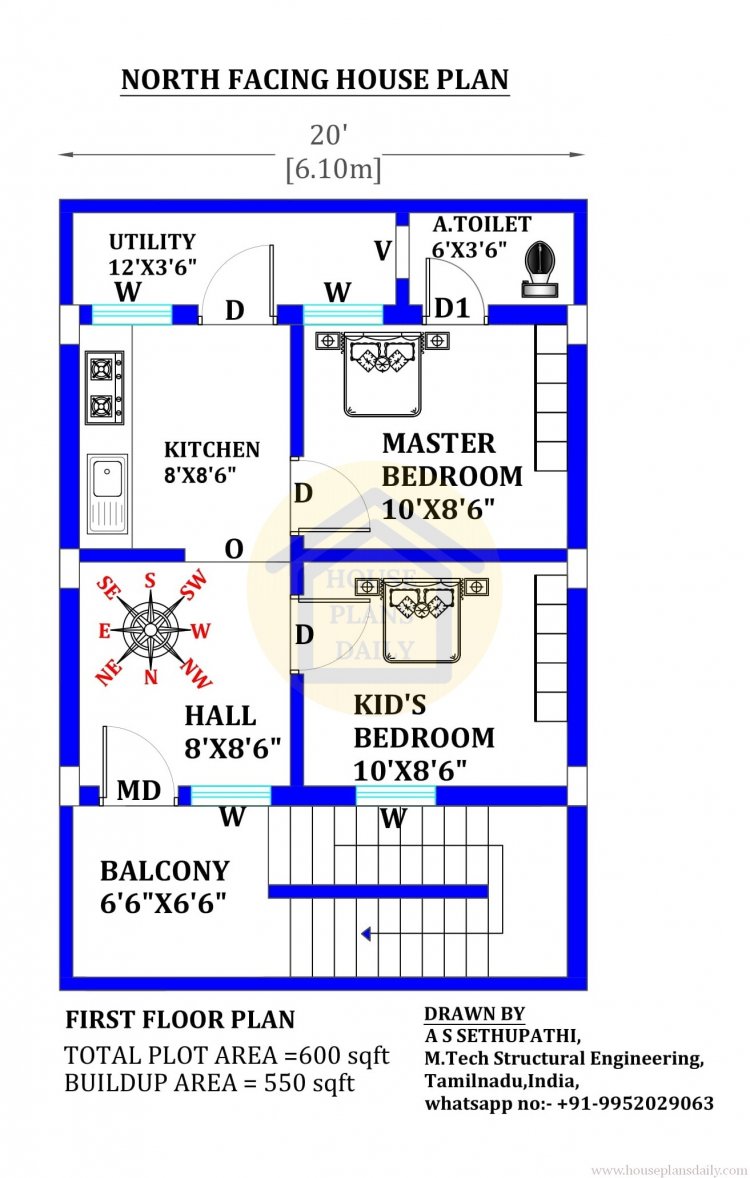 20x30 North Face House Plan|New Home Design - House Plans Daily