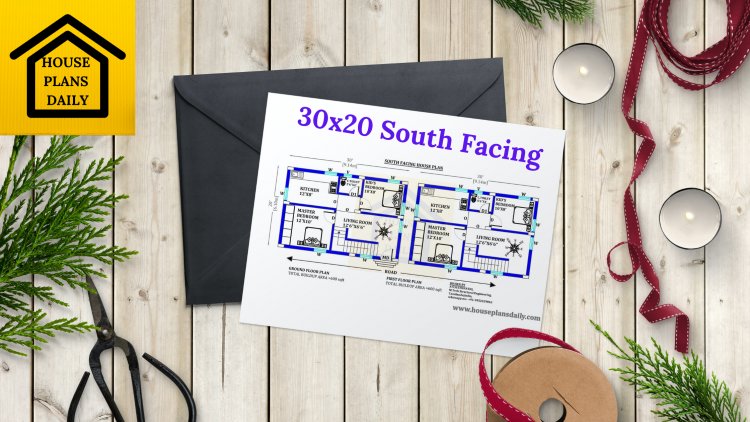 30x20 South face Vastu Home Plan