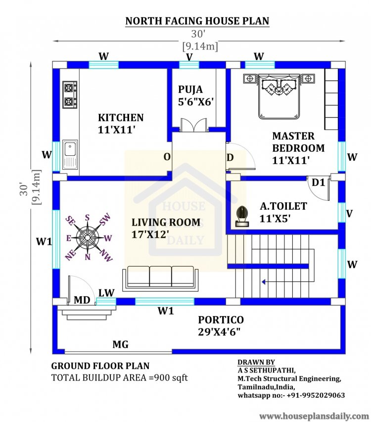 30x30 North Facing Duplex House Plans Per Vastu House Plan And Designs PDF Books 30x30 North Facing Duplex House Plans Per Vastu House Plan And Designs PDF Books