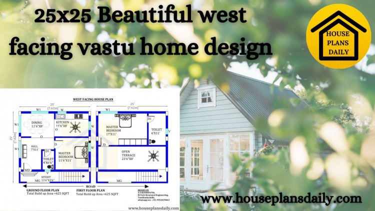 25x25 West Facing Vastu Home Design