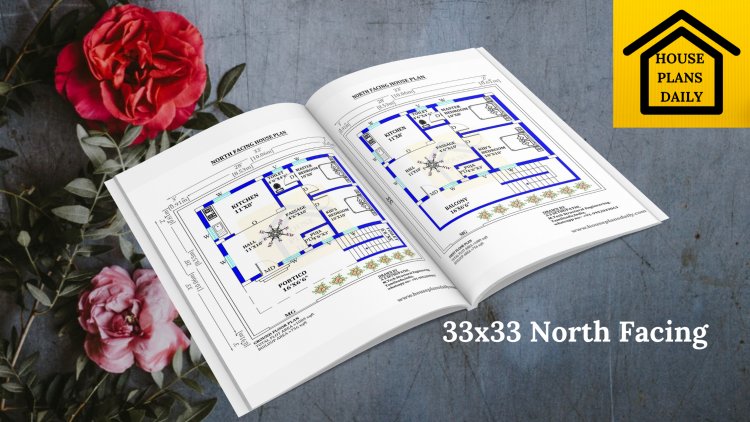 33x33  North Face Home Plan As Per Vastu