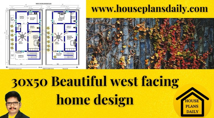 30x50 west facing home design