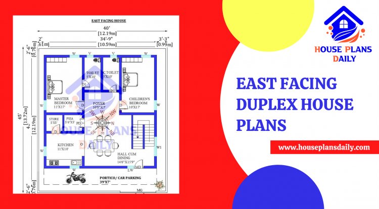 East facing duplex house plans| 5bhk home design