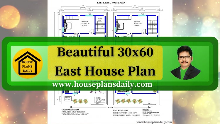 30x60 East Facing House Plan