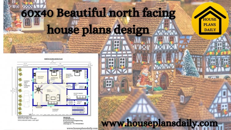 60x40  North Facing House Plans Design