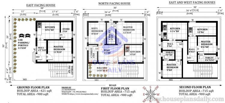 G+2 Tiny House Plan Design.