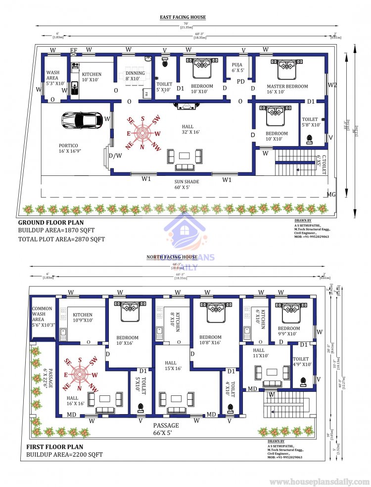 70X40 G1 Home Design As per Vastu Shastra