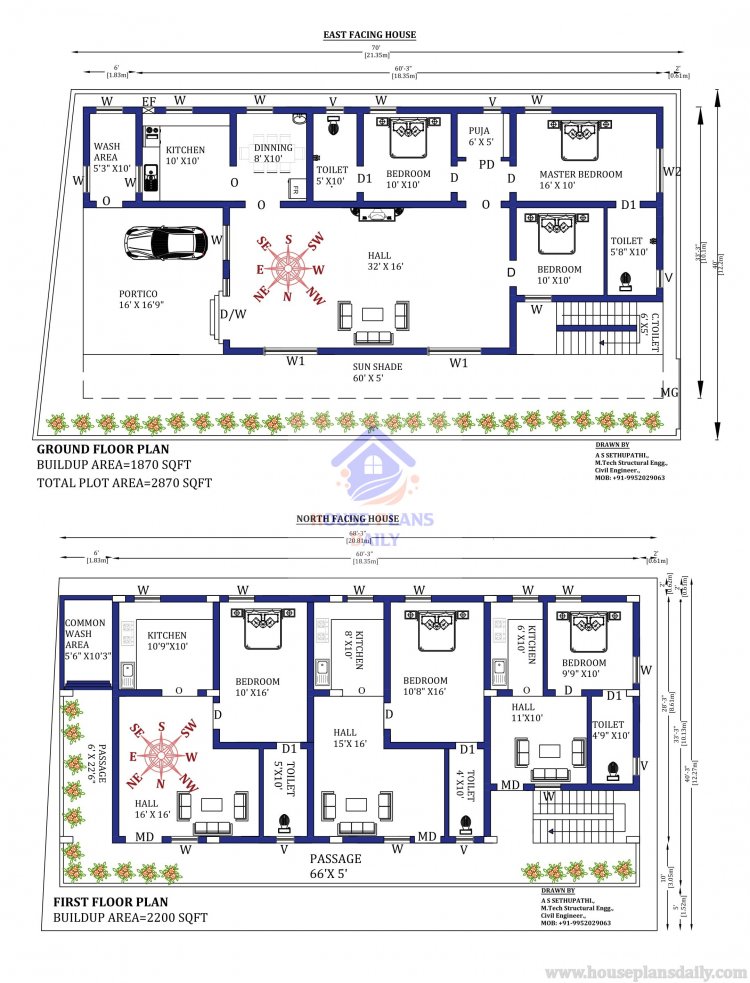 70X40 G1 Home Design As per Vastu Shastra