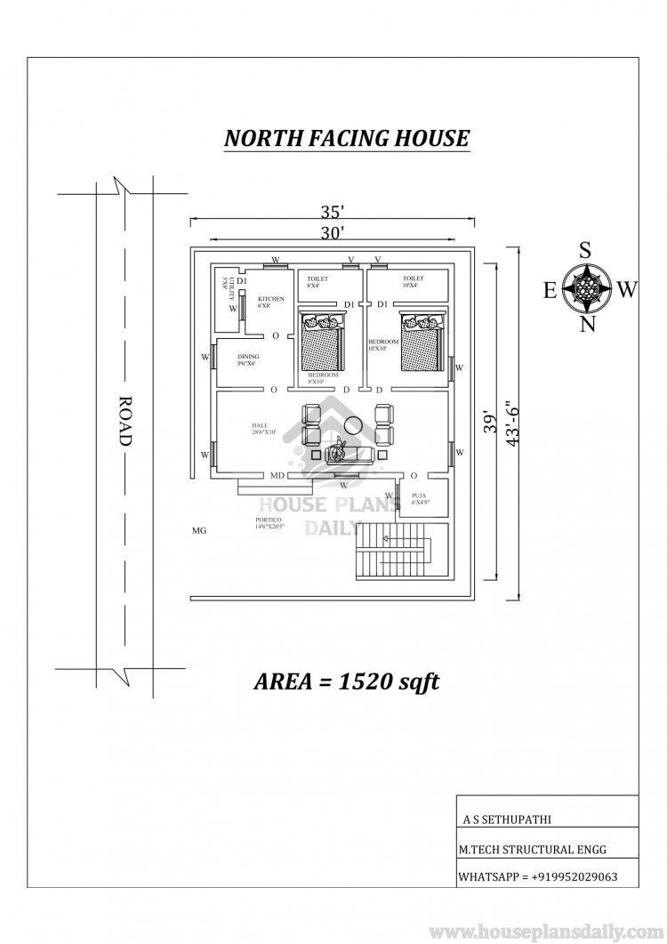 north floor plan