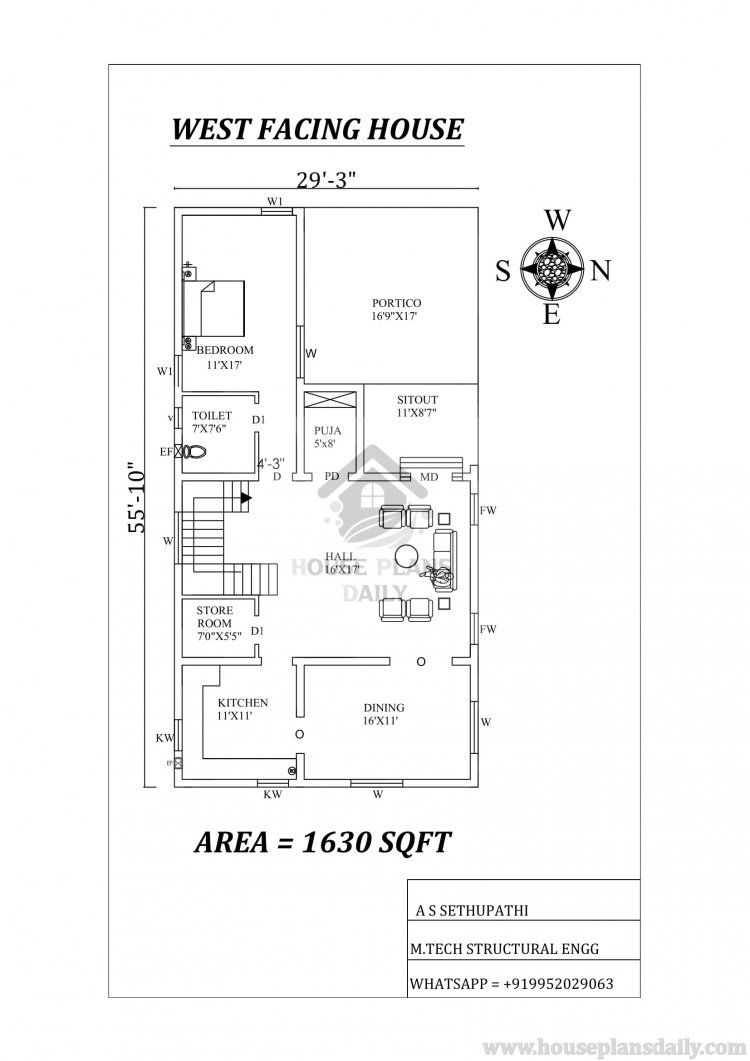 west floor map