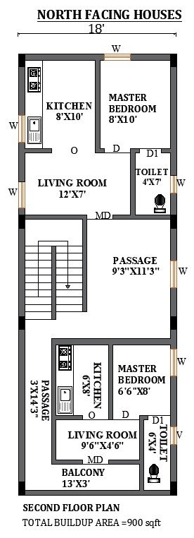 900 SQFT Small Home Plans