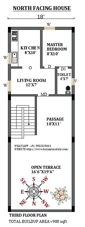 900 SQFT Small Home Plans