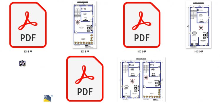 East Facing Duplex House Plans  As Per Vastu