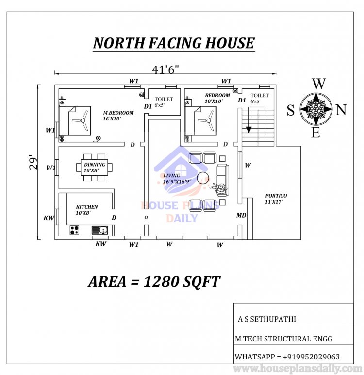 north facing home design