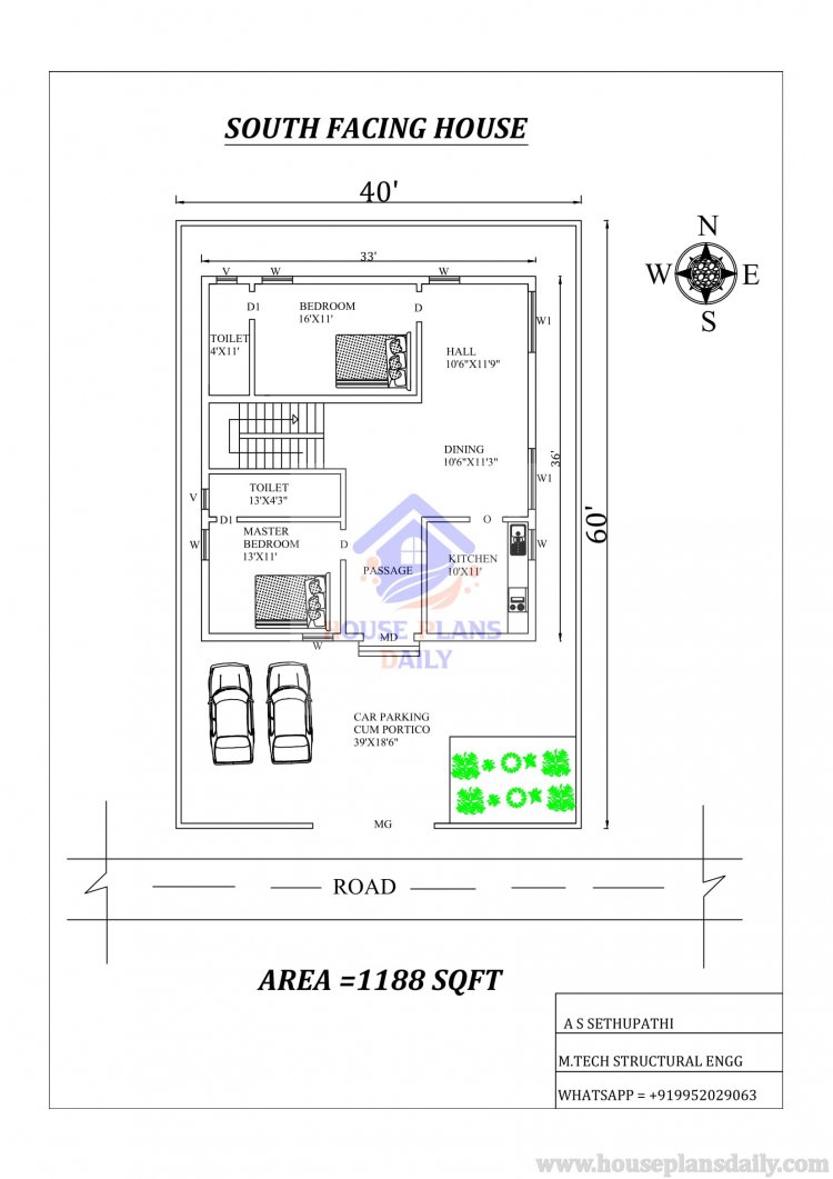 South facing Floor Plans