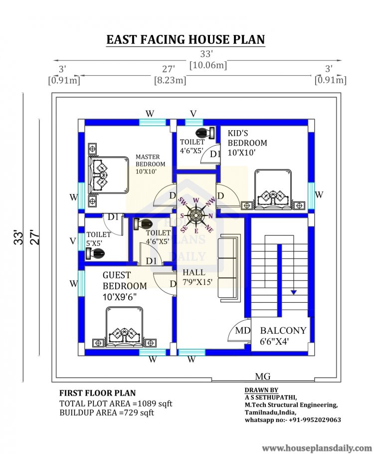 east small house plan