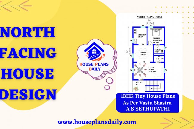 1BHK Tiny House Plans As Per Vastu Shastra