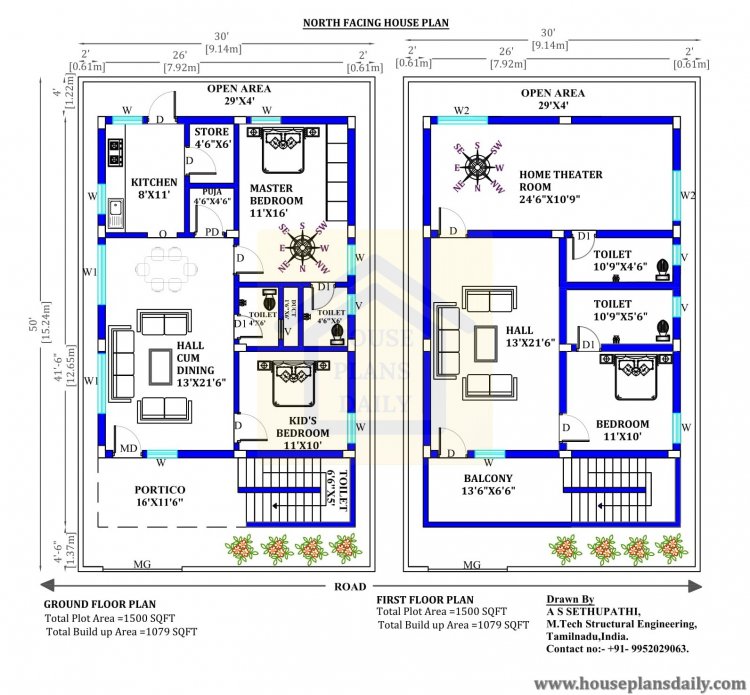 Latest G+1 House Plan Designs Book