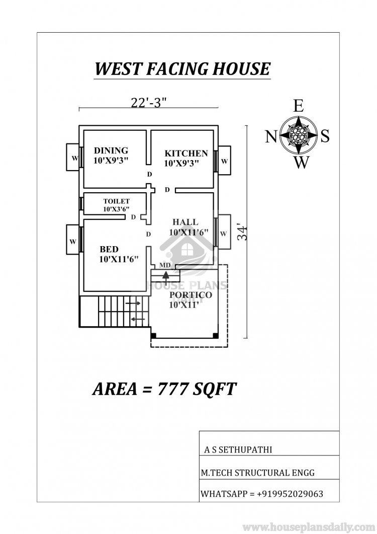 1 Bhk Floor Plan Drawing Viewfloor co
