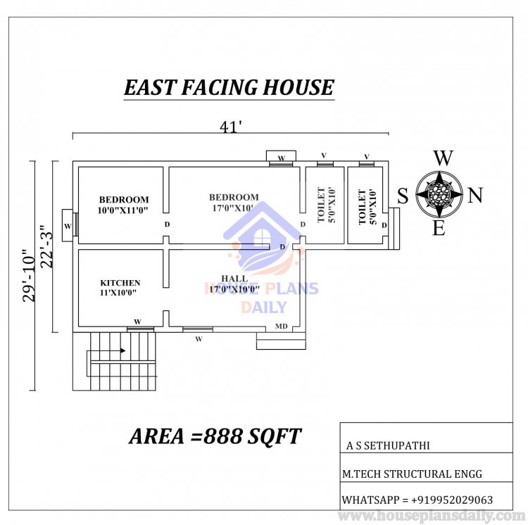 2BHK House Plans As Per Vastu Shastra | house plans | 2bhk house plans