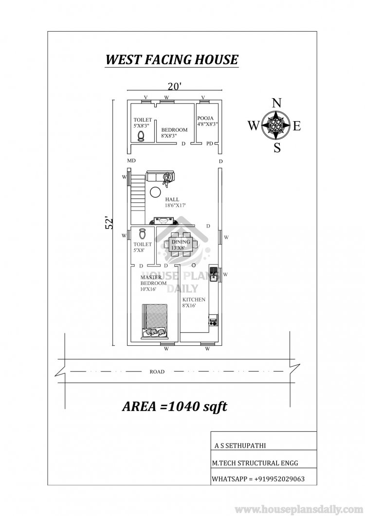 2BHK House Plans As Per Vastu Shastra | house plans | 2bhk house plans