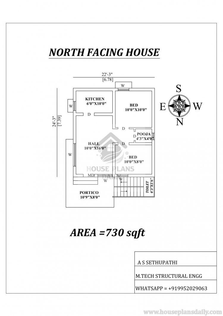 North Facing House Plans As Per Vastu Shastra North Home House 
