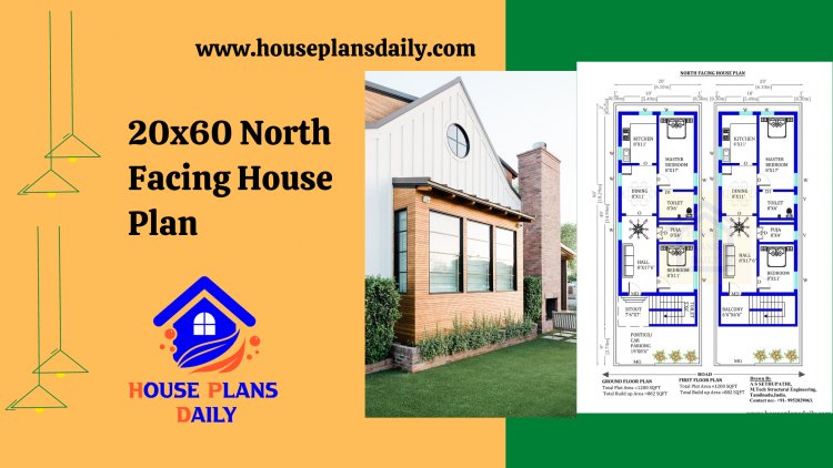 20x60 Modern House Plan 20 60 House Plan Design 20 X 60 2BHK House 