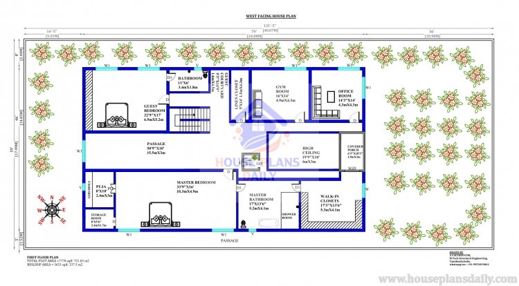 Luxury Contemporary House Plans | American House with Swimming Pool