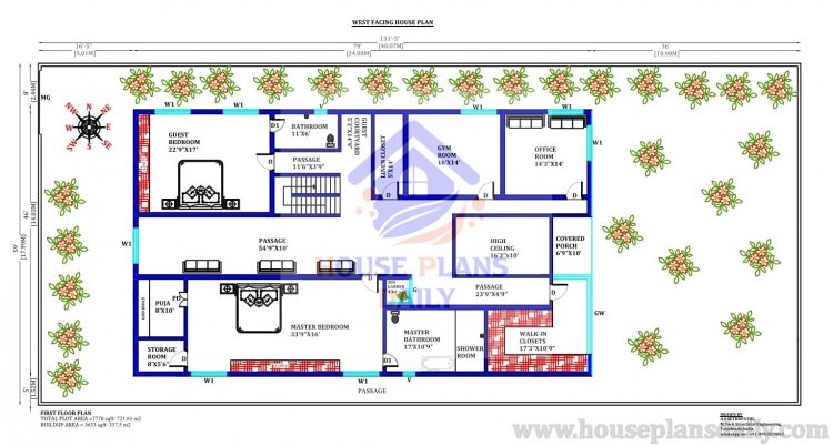 3 Bed House Plans UK | 7000 sq ft Modern House Plans | UK House Plans