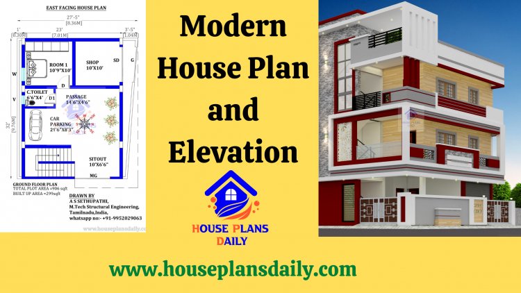 Modern House Plan And Elevation House Design Front Elevation 