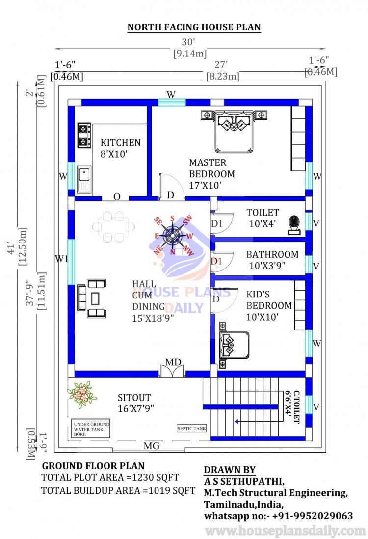 Modern House Plan and Elevation | Low Cost Home Design