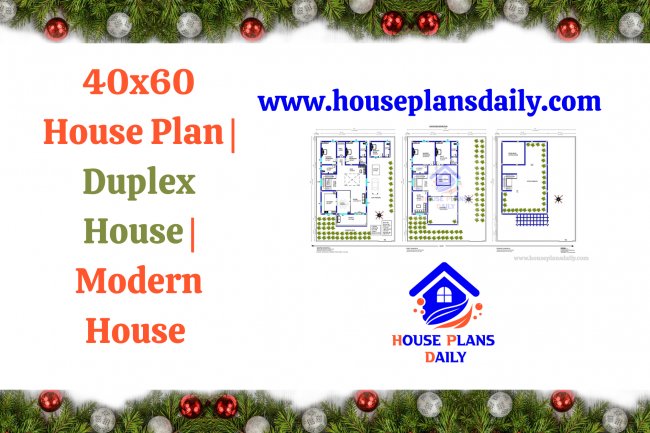 40x60 House Plan | Duplex House | Modern House