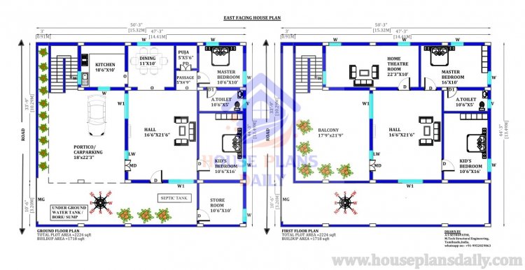 Garage House Plan | House Plan Car Parking | 4BHK House Plan