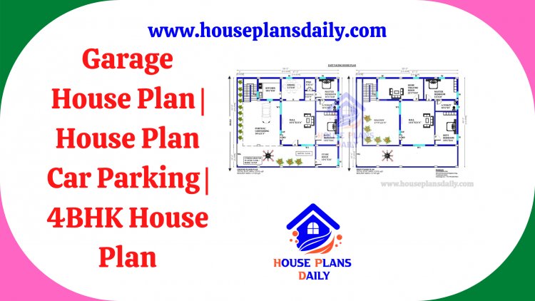 Garage House Plan | House Plan Car Parking | 4BHK House Plan
