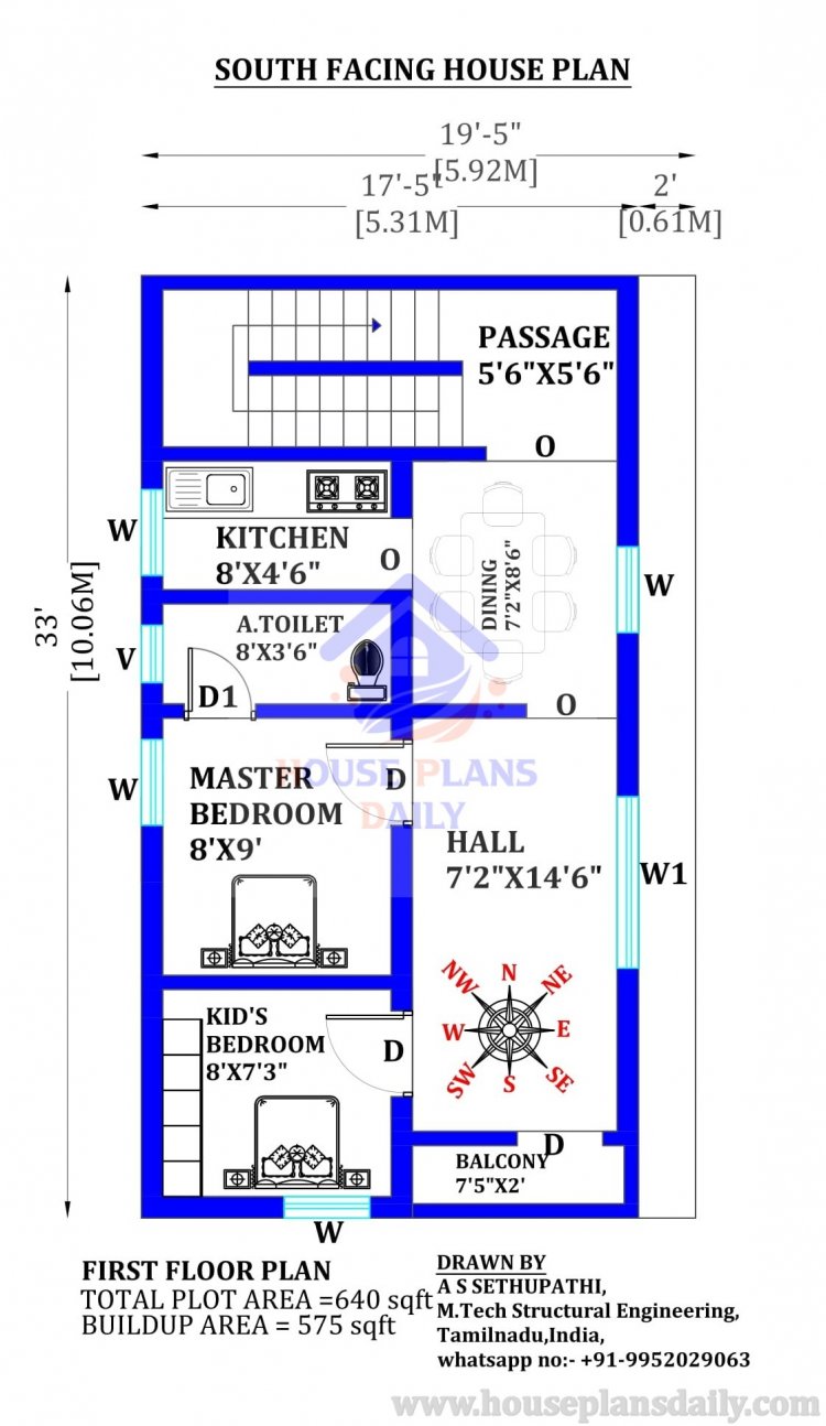 House Design with Shop In Front | South Facing Home Design