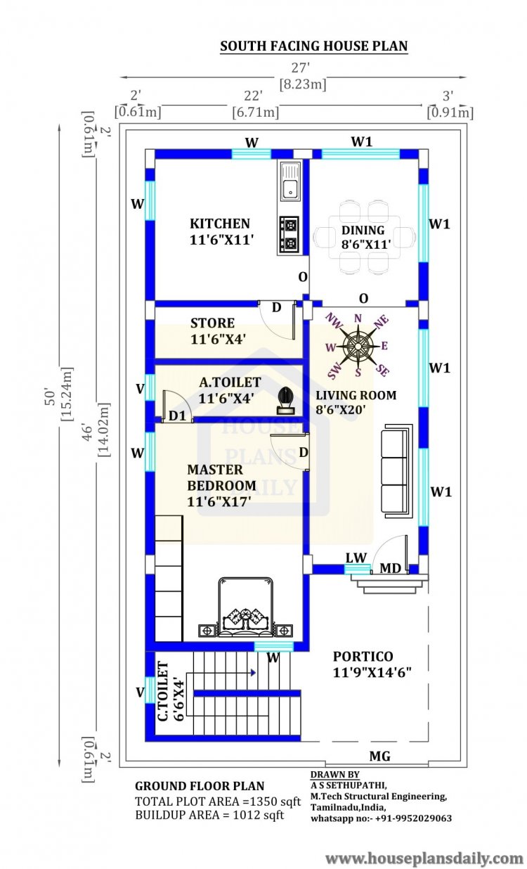 layout da planta da casa