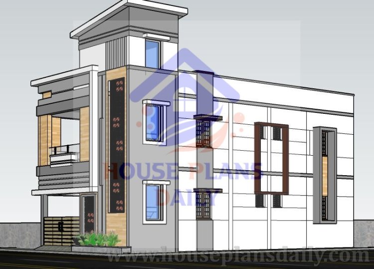 Normal Elevation | 25x50 House Plan | 2BHK Home