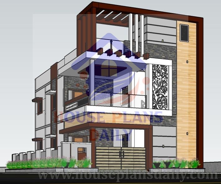 Normal Elevation | 25x50 House Plan | 2BHK Home