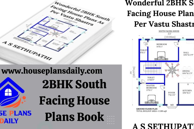 2BHK South Facing House Plans Book | 2BHK House