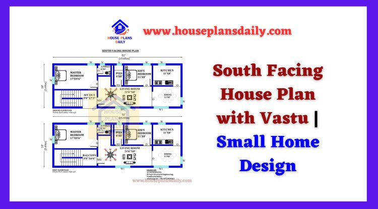 South Facing House Plan with Vastu | Small Home Designs