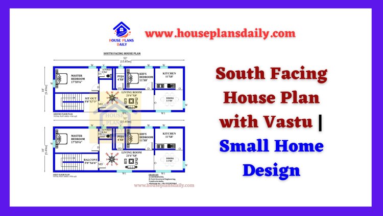 South Facing House Plan with Vastu | Small Home Designs