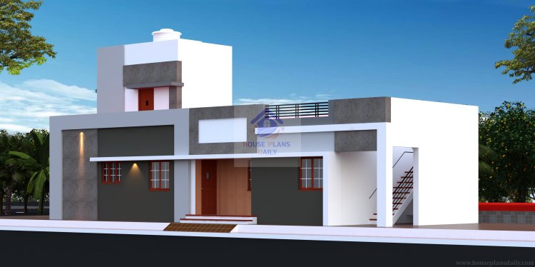 Single Floor House Elevation Design