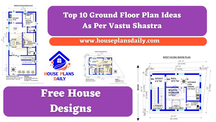 Top 10 Ground Floor Plan Ideas As Per Vastu Shastra | Free House Designs