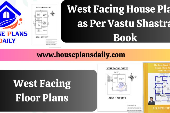 West Facing House Plans as Per Vastu Shastra Book