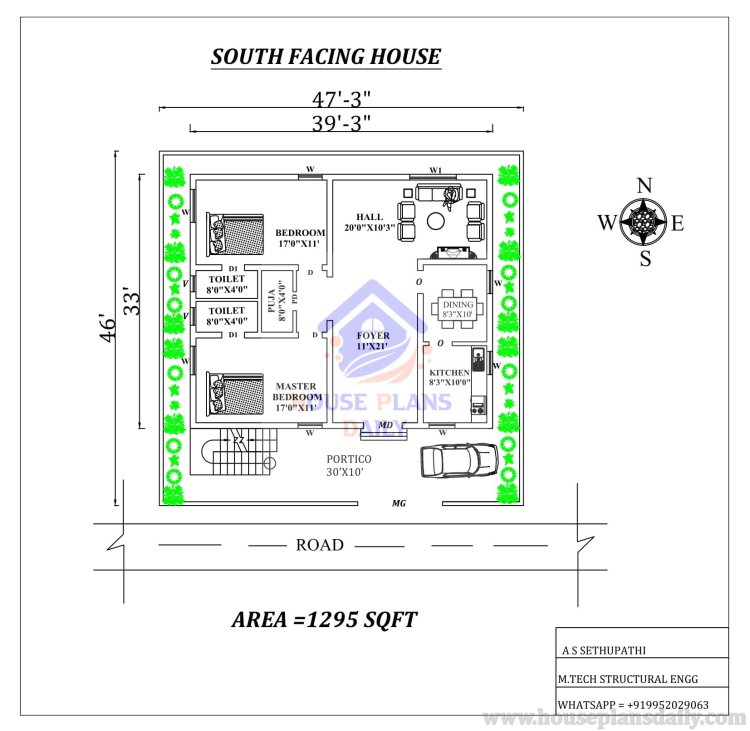 2bhk Plan as Per Vastu | 2bhk Home Design | Home Plans 2bhk