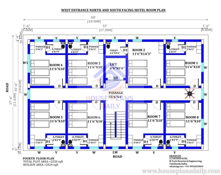 Hostel | Hostel Plans Design | Hostel Building Elevation