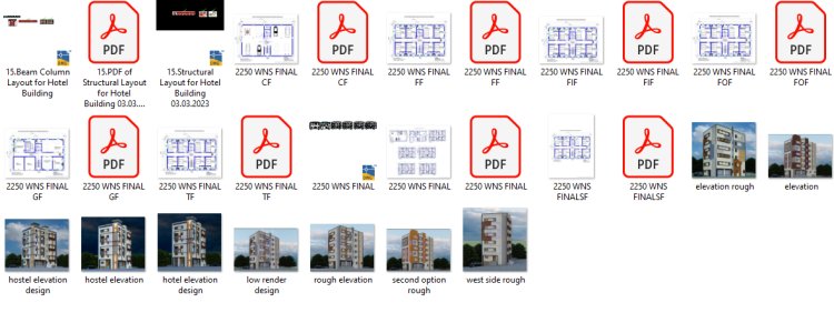 Student hostel building Plans PDF